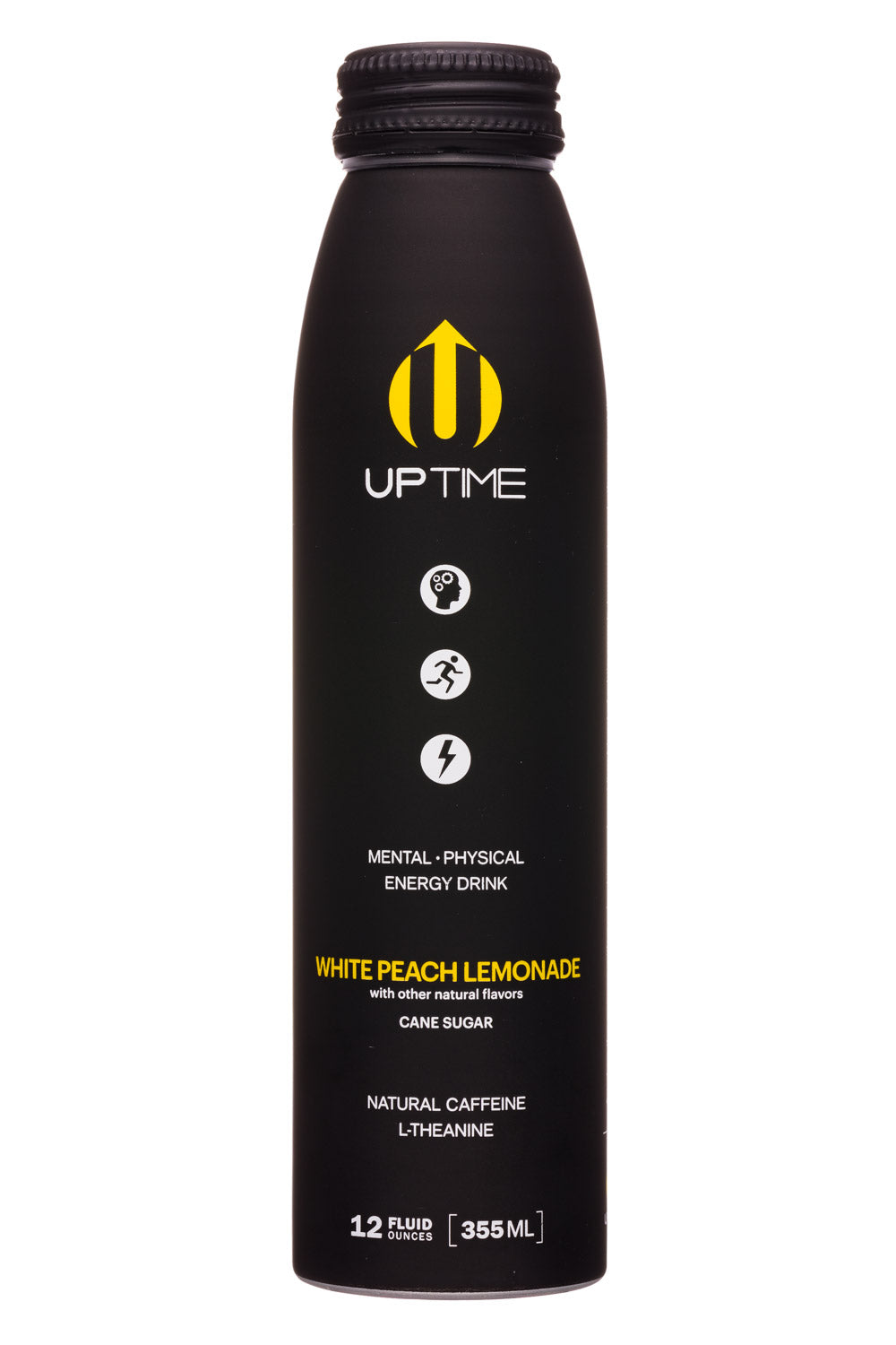 Uptime Energy: White Peach Lemonade 12oz image 0