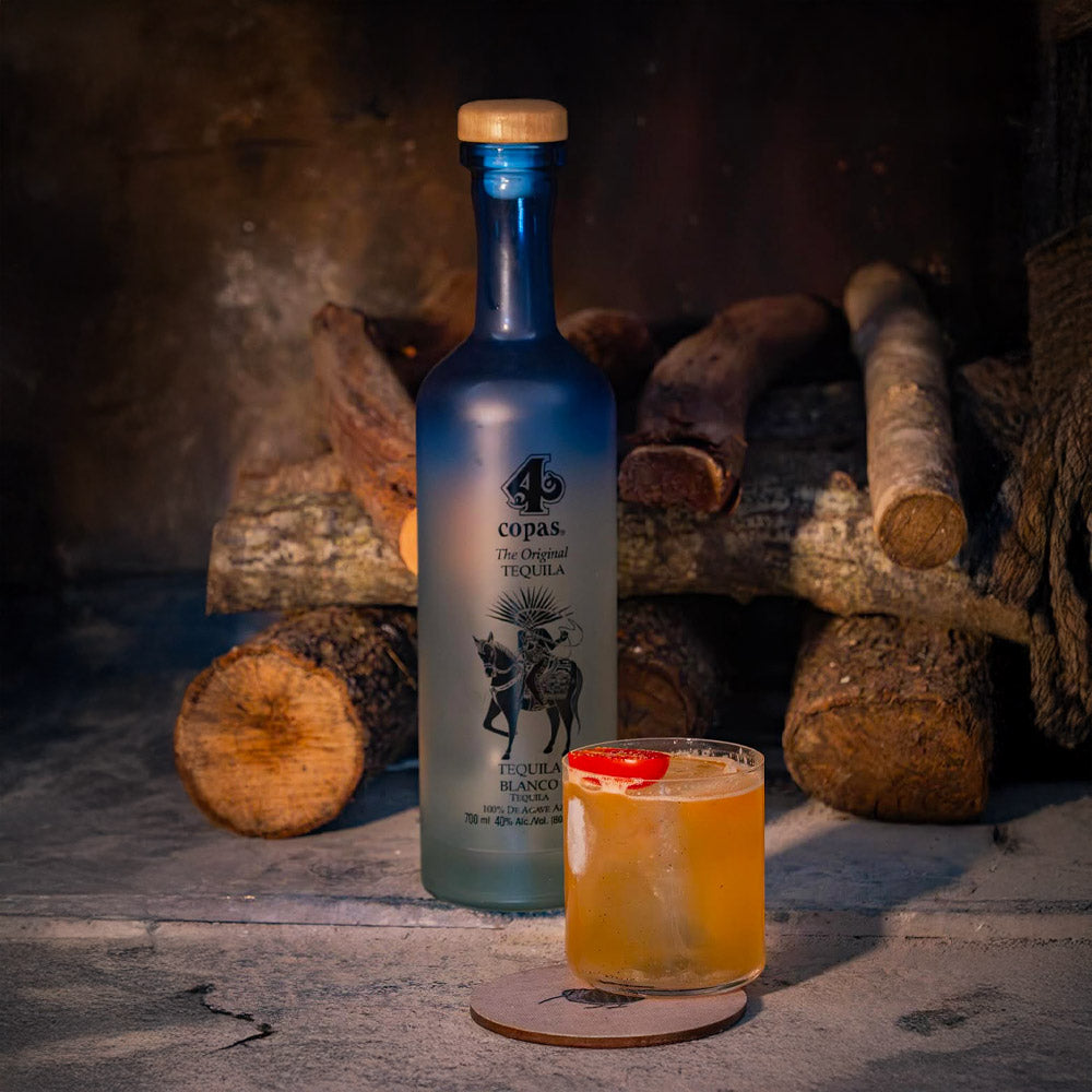 4 Copas Organic Blanco Tequila 750ml