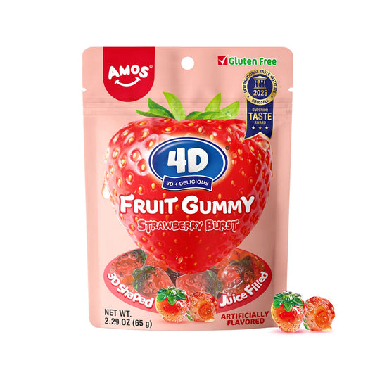 4d Fruit Gummies Strawberry Burst