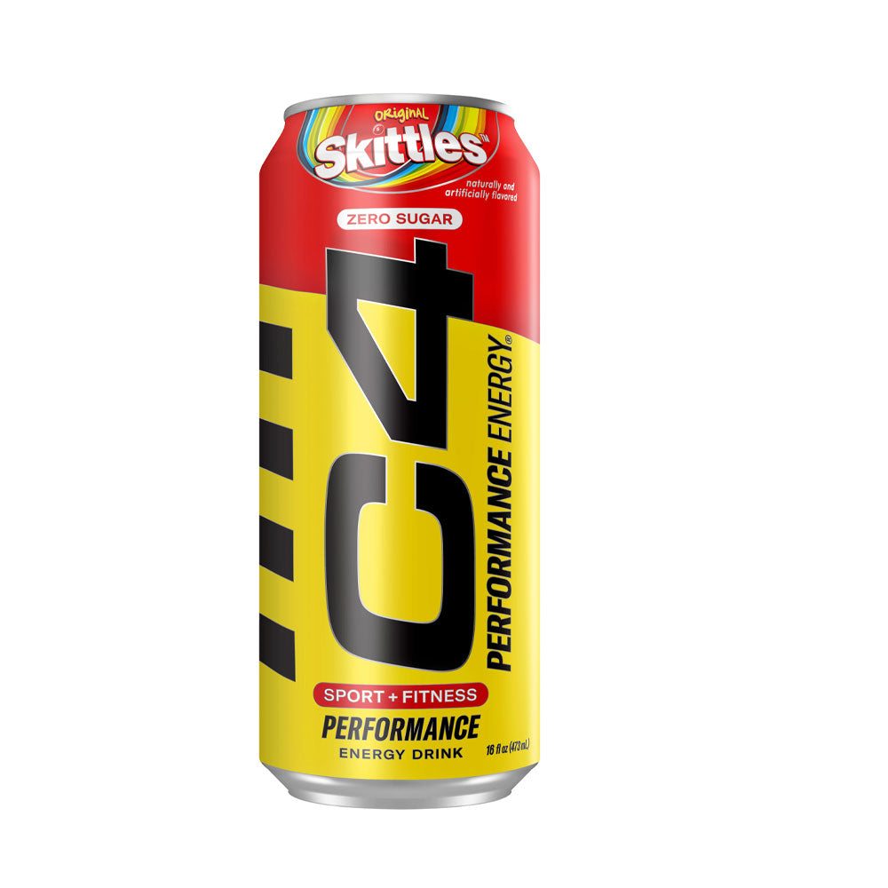 C4 Original Carbonated Zero Sugar Energy Drink, Skittles 16oz