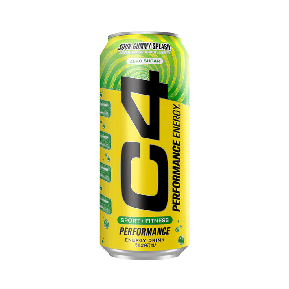 C4 Original Carbonated Zero Sugar Energy Drink, Sour Gummy Splash 16oz