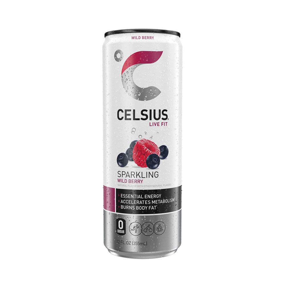 Celsius Sparkling Energy Drink Wild Berry 12oz