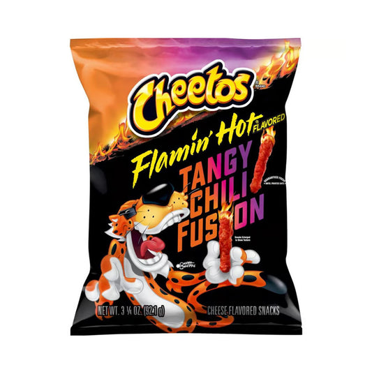 Cheetos Flamin' Hot Crunchy Tangy Chili Fusion 8.5 oz