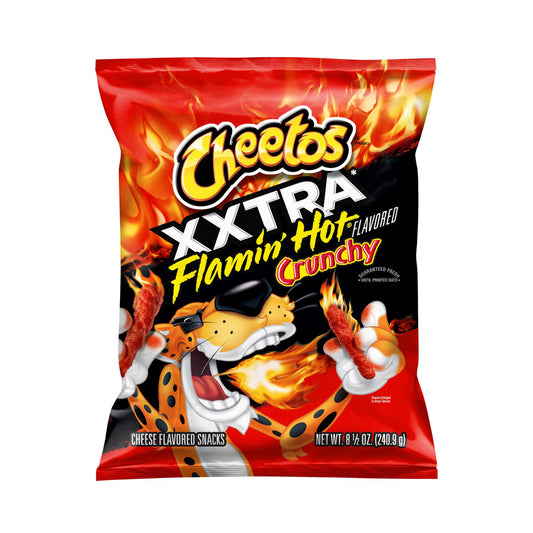 Cheetos XXTRA Flamin' Hot Crunchy Cheese Flavored Snacks 8.5 oz