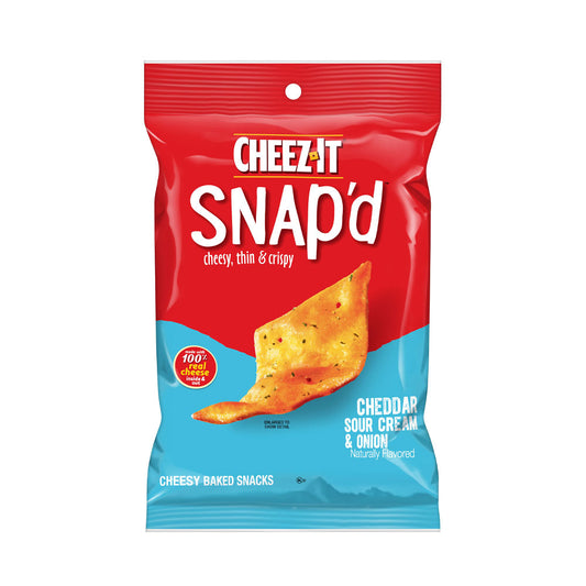 Cheez-it Snap'd Crackers, Cheddar Sour Cream and Onion 3.75 oz