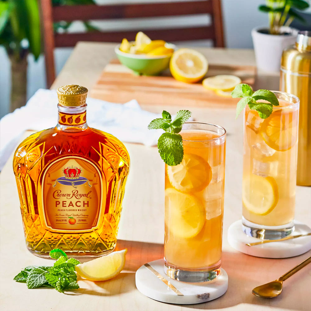 Whisky Crown Royal con sabor a melocotón - 750 ml