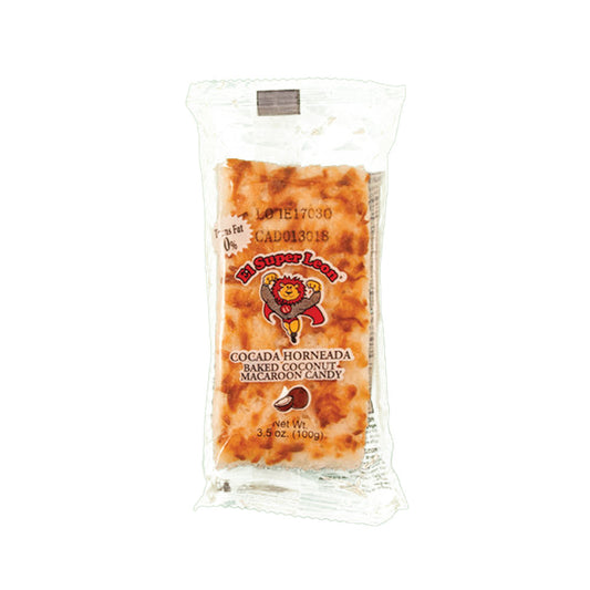 El Super Leon Baked Cocada Horneada - Baked Coconut Macaroon Candy 3.5oz