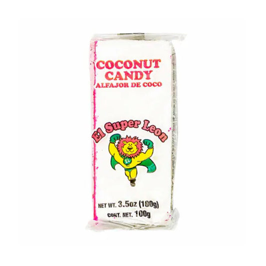 El Super Leon Coconut Candy 3.5oz - Alfajor De Coco