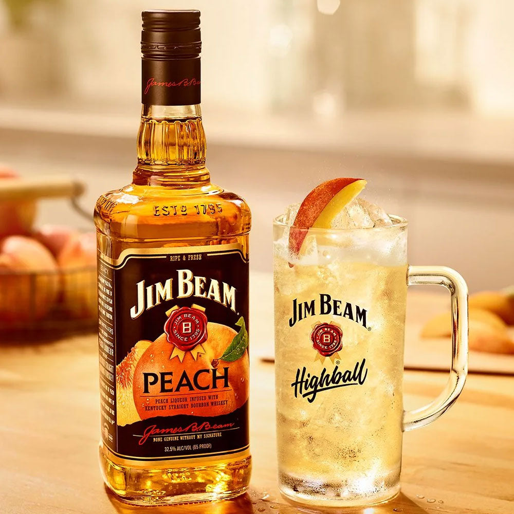 Whisky bourbon Jim Beam de melocotón, 750 ml