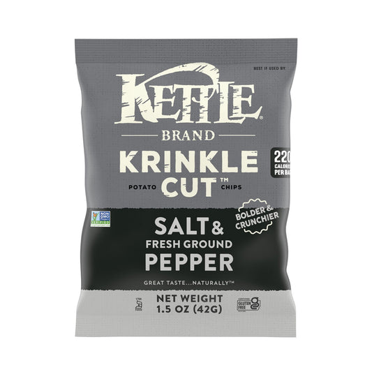 Kettle Brand Krinkle Cut Salt And Fresh Ground Pepper Kettle 1.5 oz