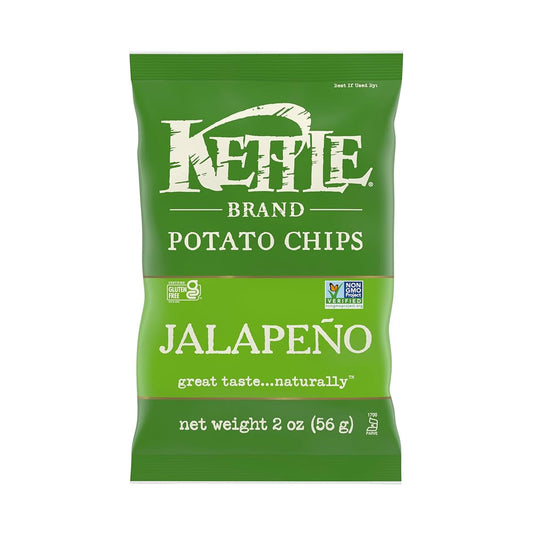 Kettle Brand Potato Chips Jalapeno Kettle Chips Snack 2 oz
