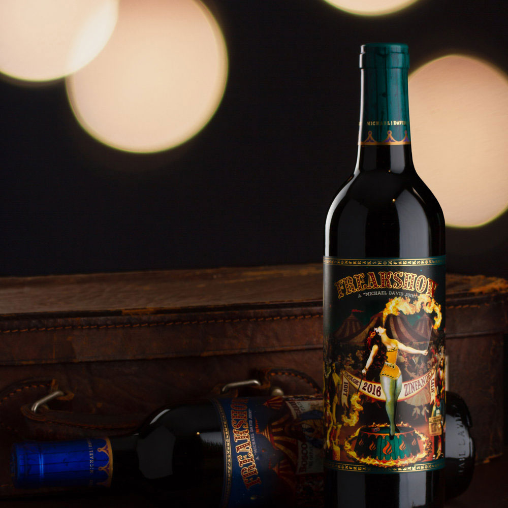 Freakshow Zinfandel 2019 de la bodega Michael David, 750 ml
