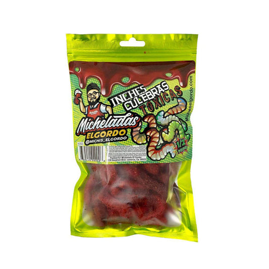 Micheladas El Gordo Culebras Toxicas Chamoy Gummy Worms