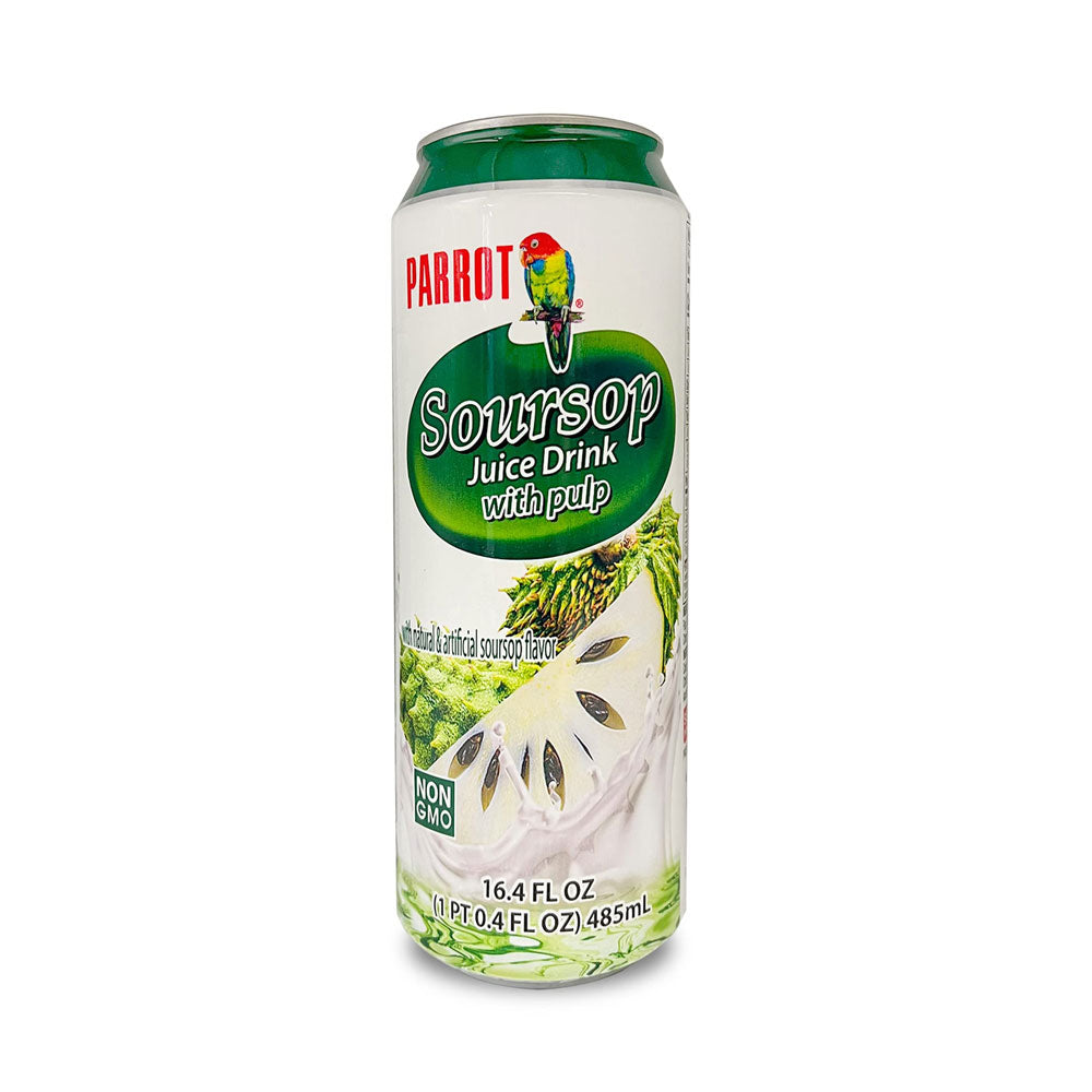 Parrot Brand Canned Soursop Juice Drink With Pulp 16.4oz