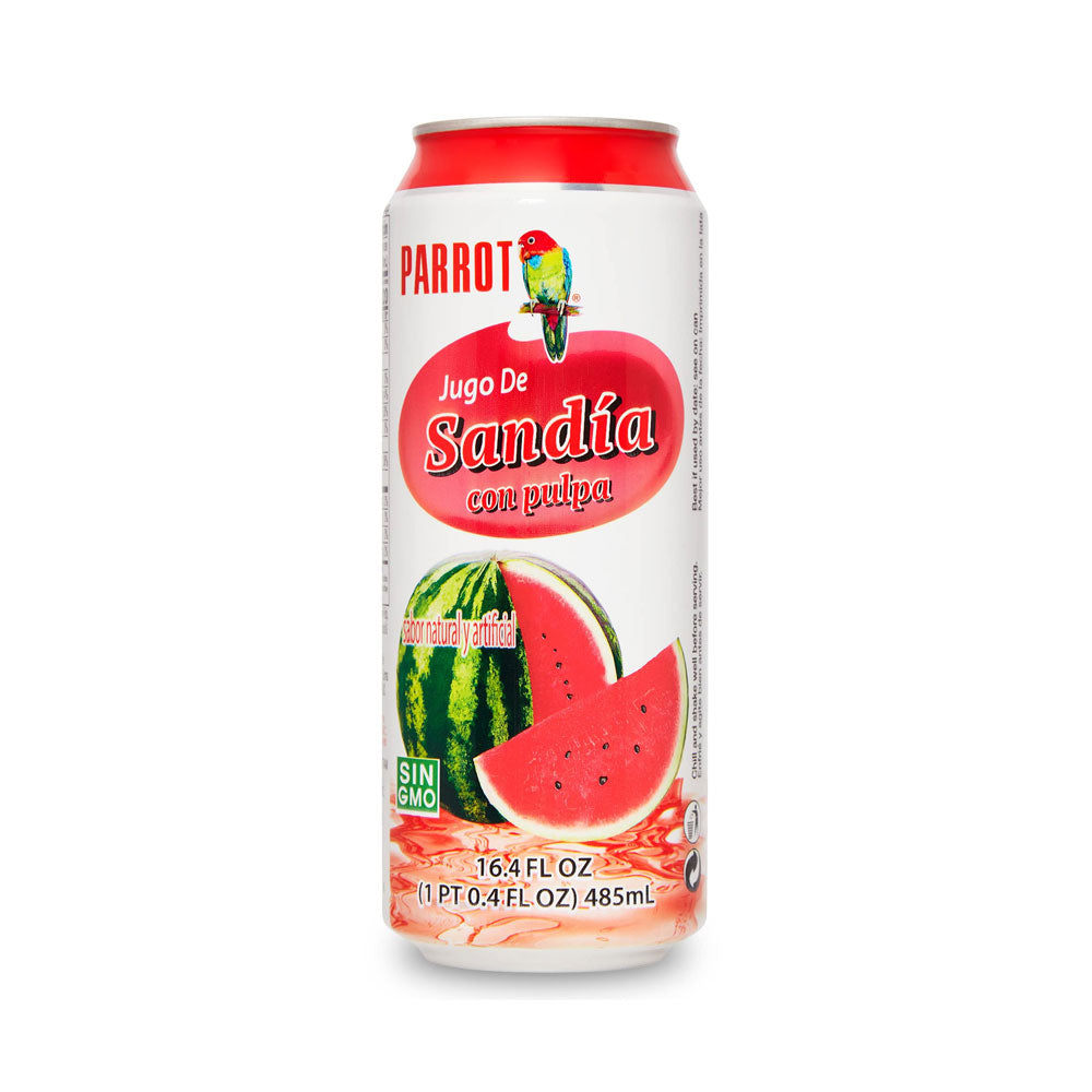 Bebida de jugo de sandía con pulpa de la marca Parrot, 16,4 oz