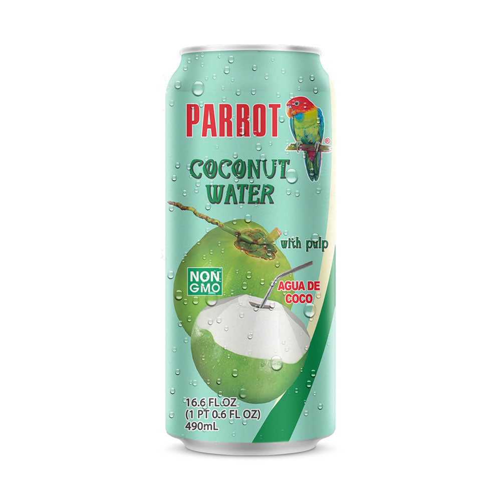 Parrot Coconut Juice, with Pulp, 16.4oz
