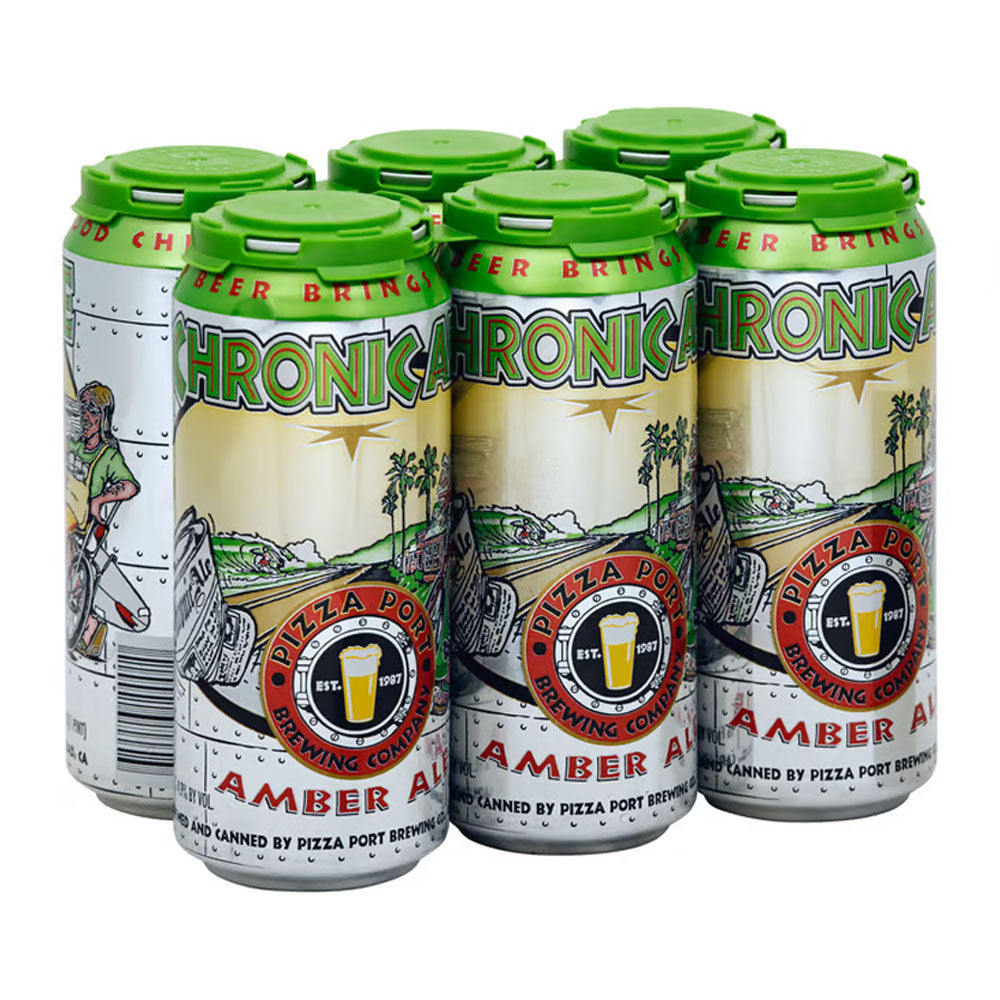 Cerveza Pizza Port Chronic Ale, paquete de 6, latas de 16 oz