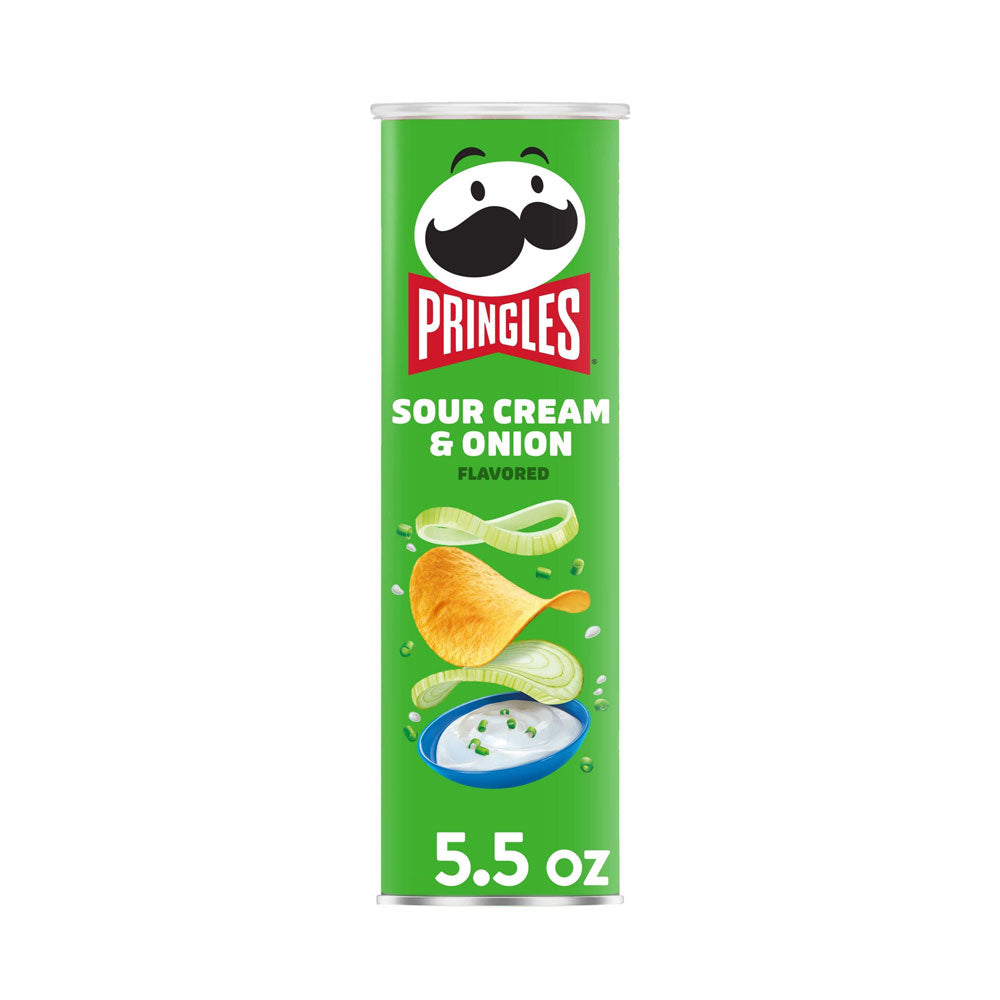 Patatas fritas Pringles, bocadillos para el almuerzo, sabor rancho, 5,5 oz