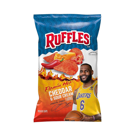 Ruffles Flamin' Hot Cheddar Sour Cream 8 oz