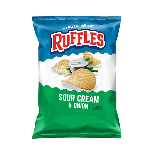 Ruffles Sour Cream And Onion Chips 8 oz