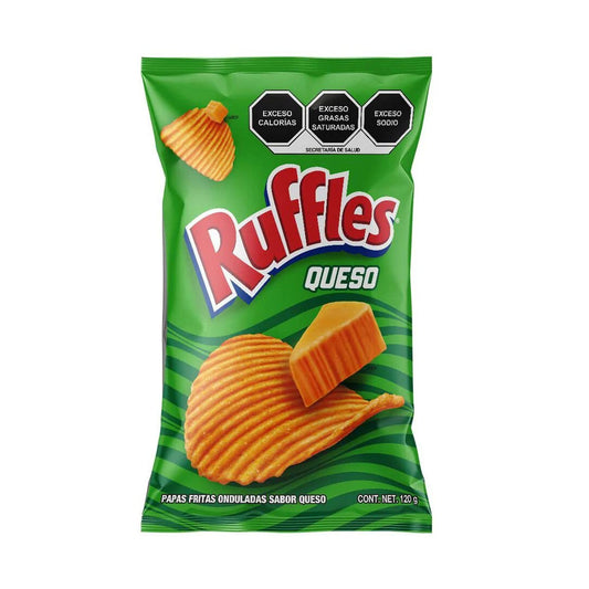 Sabritas Ruffles Queso Mexican Large Chips 4.2 oz