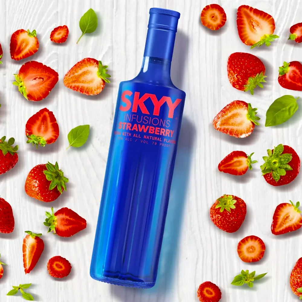 Vodka de fresa silvestre Skyy Infusions 750 ml
