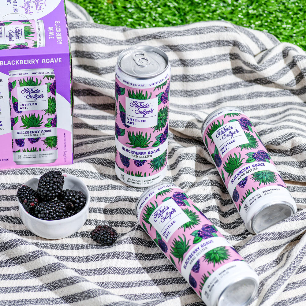 Untitled Art Florida Seltzer Blackberry Agave 6pk - 12oz Cans