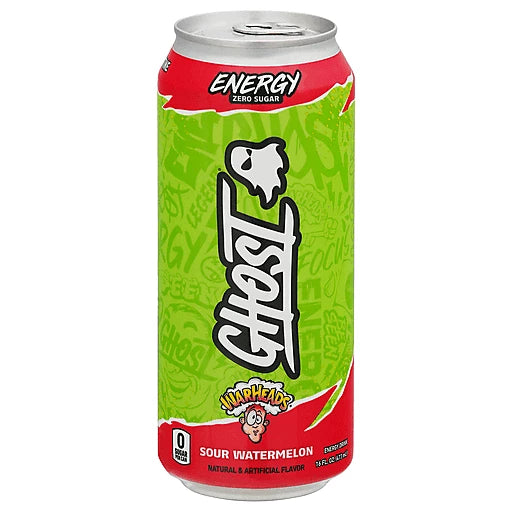 Ghost Energy Warheads Watermelon 16oz image 0