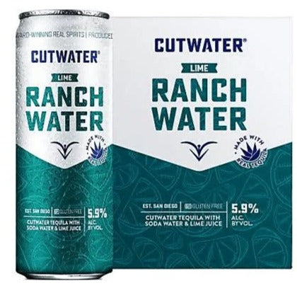 Cutwater Lime Ranch Water 4pk - 12oz image 1