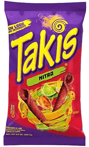 Takis Nitro Rolls Bag, Habanero & Lime Flavored Spicy Tortilla Chips  9.9 oz image 0