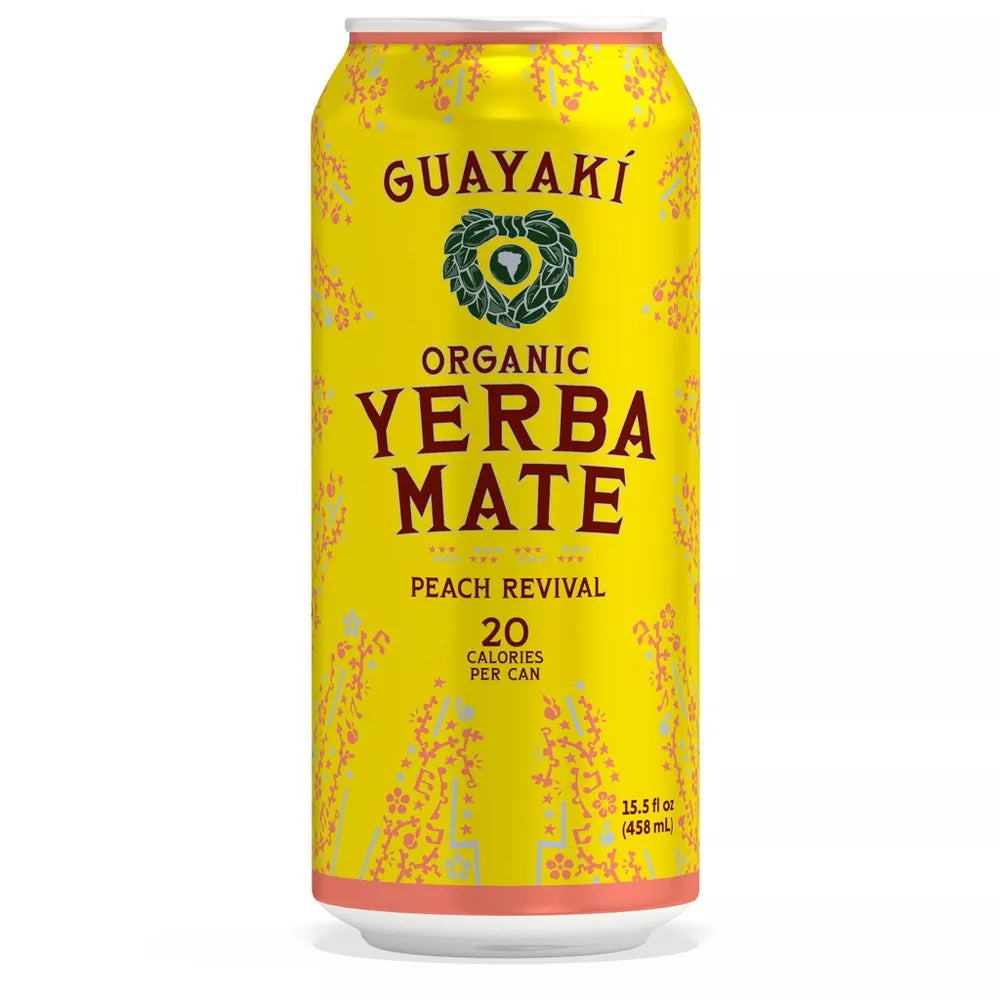 Guayaki Yerba Mate Peach Revival 15.5oz image 0