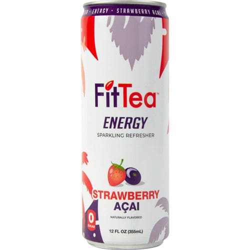 FitTea Energy, Strawberry Acai 12oz image 0