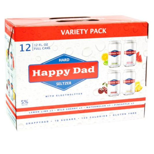 Happy Dad Hard Seltzer Variety 12pk - 12oz Cans image 0