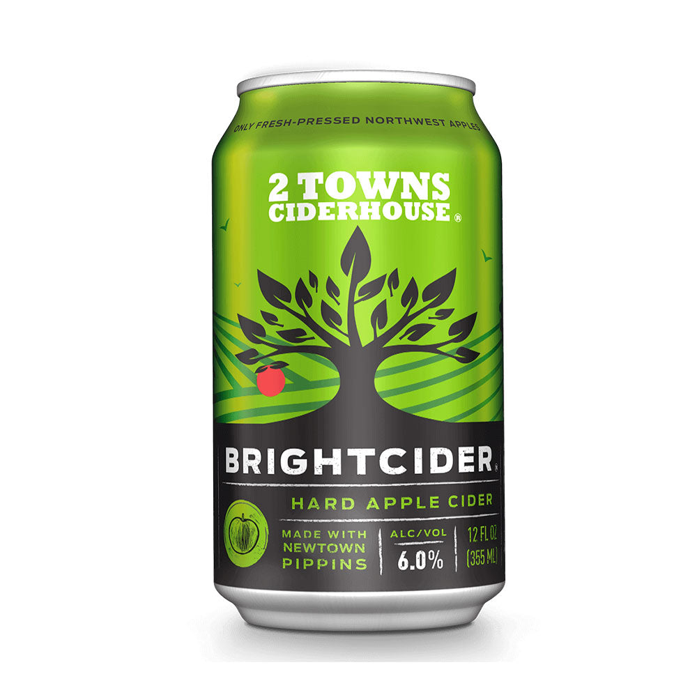 2 Towns Ciderhouse Brightcider 12oz cans