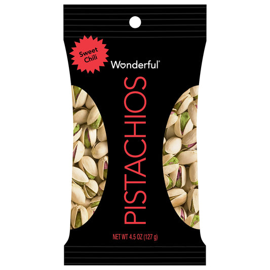 Wonderful Pistachios, Sweet Chili Flavored Nuts 4.5 oz image 0