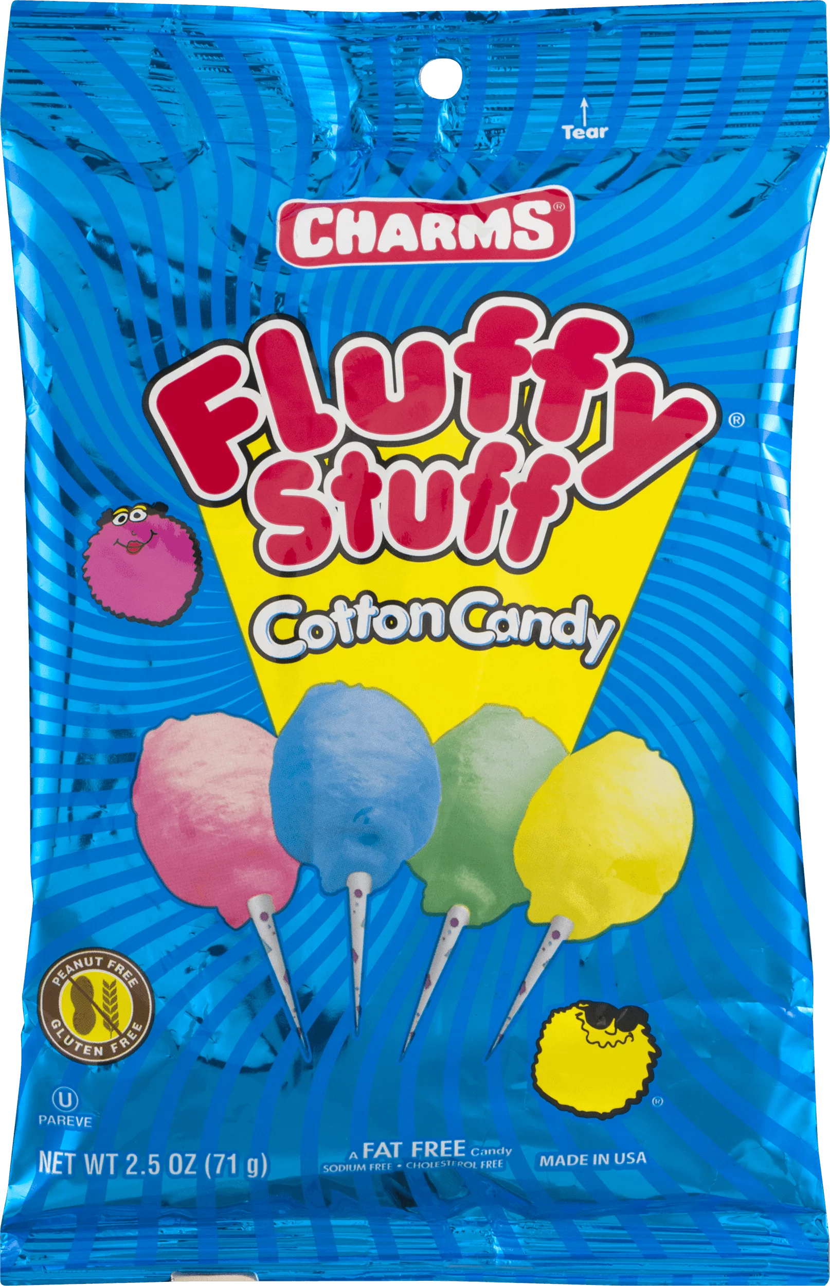 Fluffy Stuff Cotton Candy Assorted Flavors 2.5 oz image 0