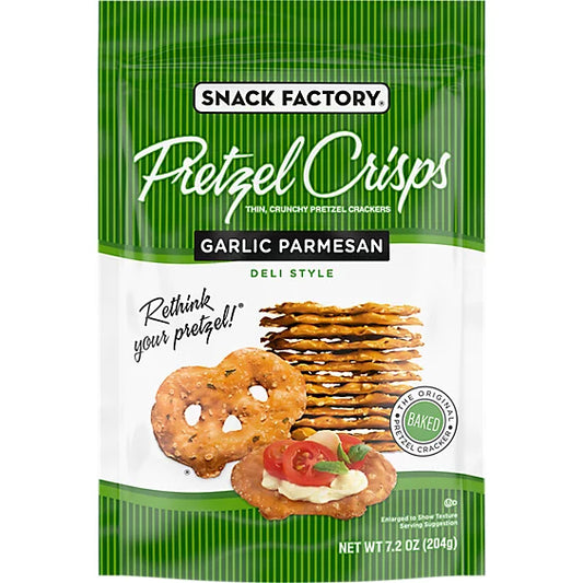 Snack Factory Garlic Parmesan Pretzel Crisps 7.2oz image 0