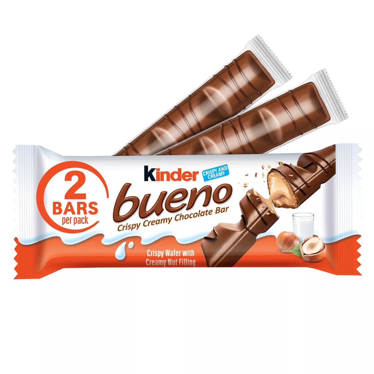 Kinder Bueno Hazelnut Chocolate Candy - 1.5 oz image 0