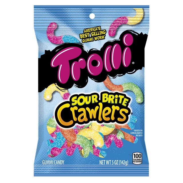 Trolli Sour Brite Crawlers Gummy Candy 5 oz image 0