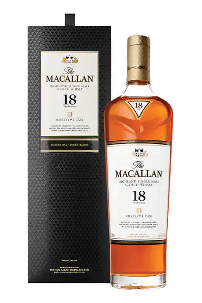 The Macallan Sherry Oak 18 Year Old Single Malt Scotch Whisky 750ml image 0