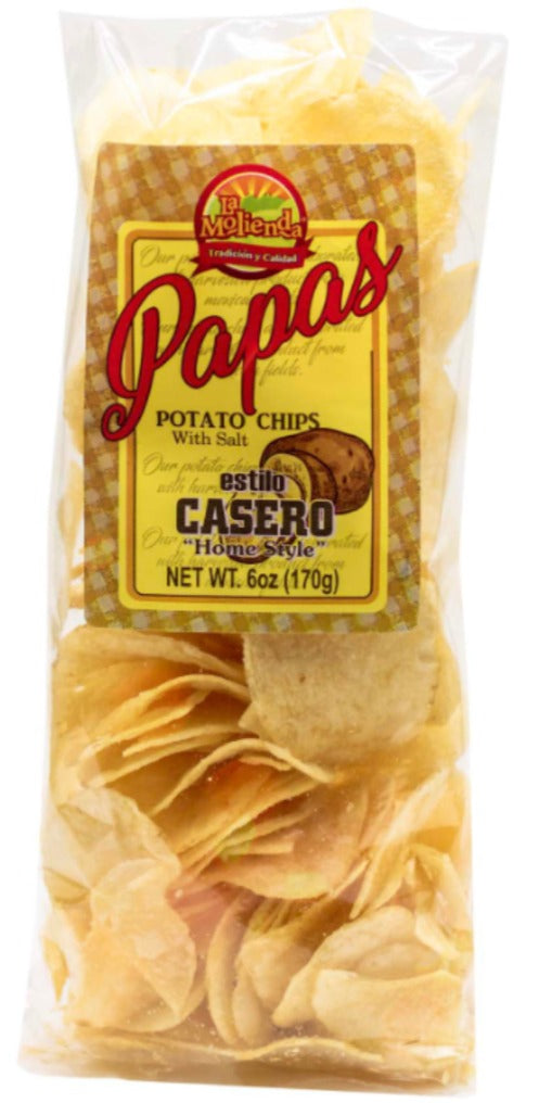 La Molienda Papas Fritas Con Sal Estilo Casero 6 oz image 0