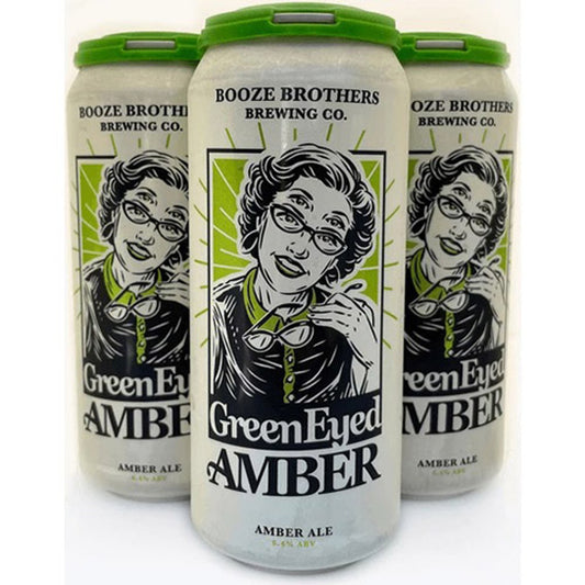 Booze Bros Green Eyed Amber 4pk - 16oz Cans image 0