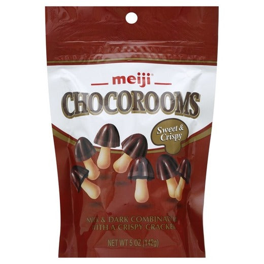 Meiji Chocorooms Mild & Dark Chocolate Crackers 5 oz image 0