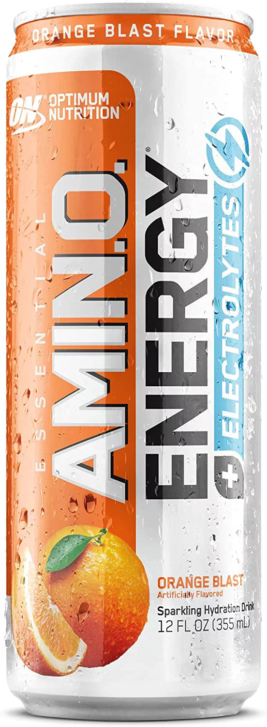 Amino Energy Orange Blast Sparkling Hydration Drink 12oz image 0