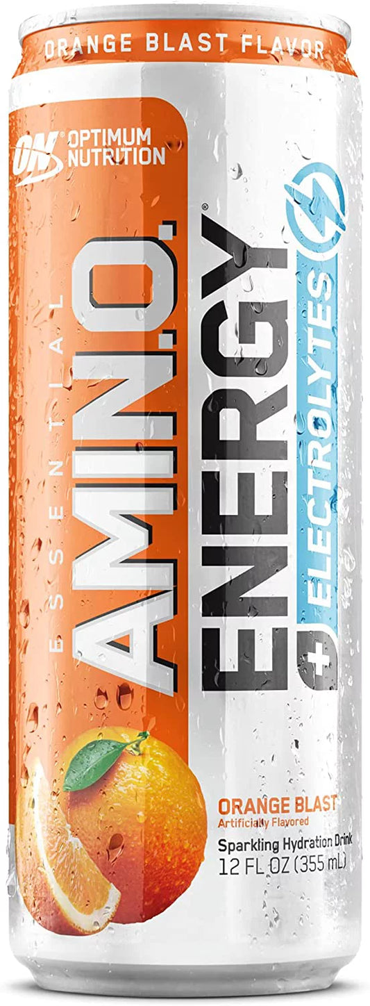 Amino Energy Orange Blast Sparkling Hydration Drink 12oz image 0