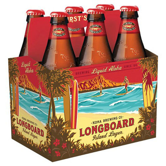 KONA LONGBOARD LAGER 12OZ 6 PACK image 0