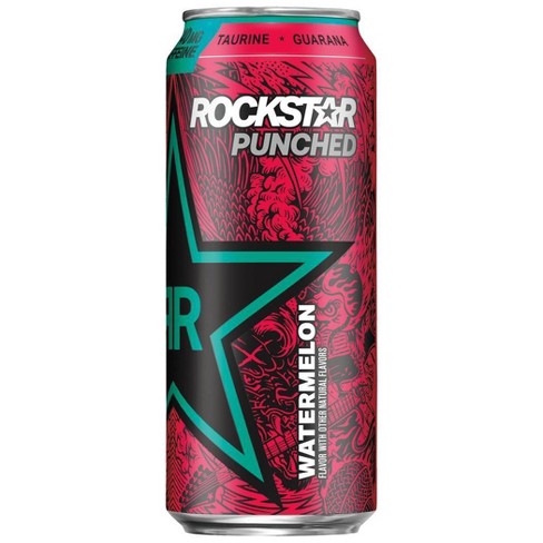 Rockstar Punched Watermelon Energy Drink 16oz image 0