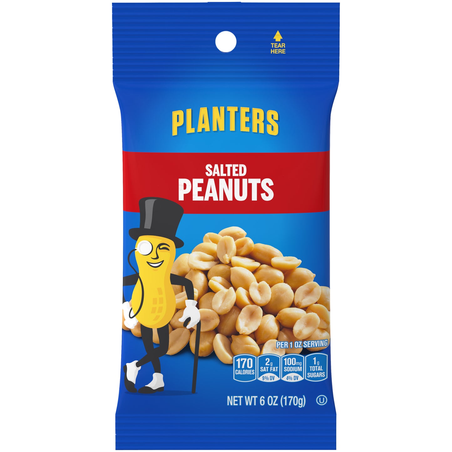 Planters Salted Peanuts 6 oz image 0