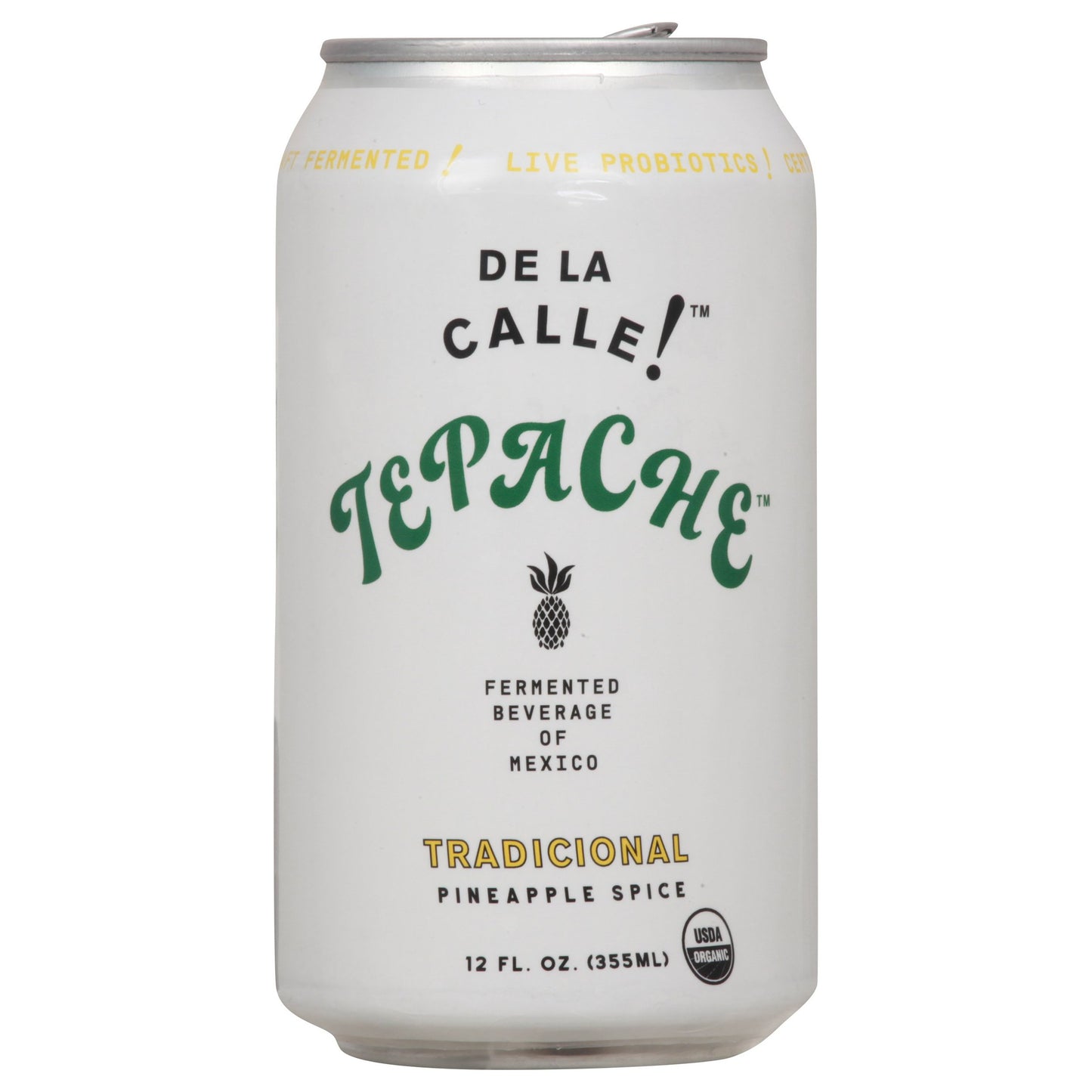 De La Calle Tepache Tradicional Pineapple Spice Probiotic Drink 12oz image 0