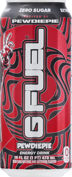 G Fuel Pewdiepie Energy Drink 16oz image 0